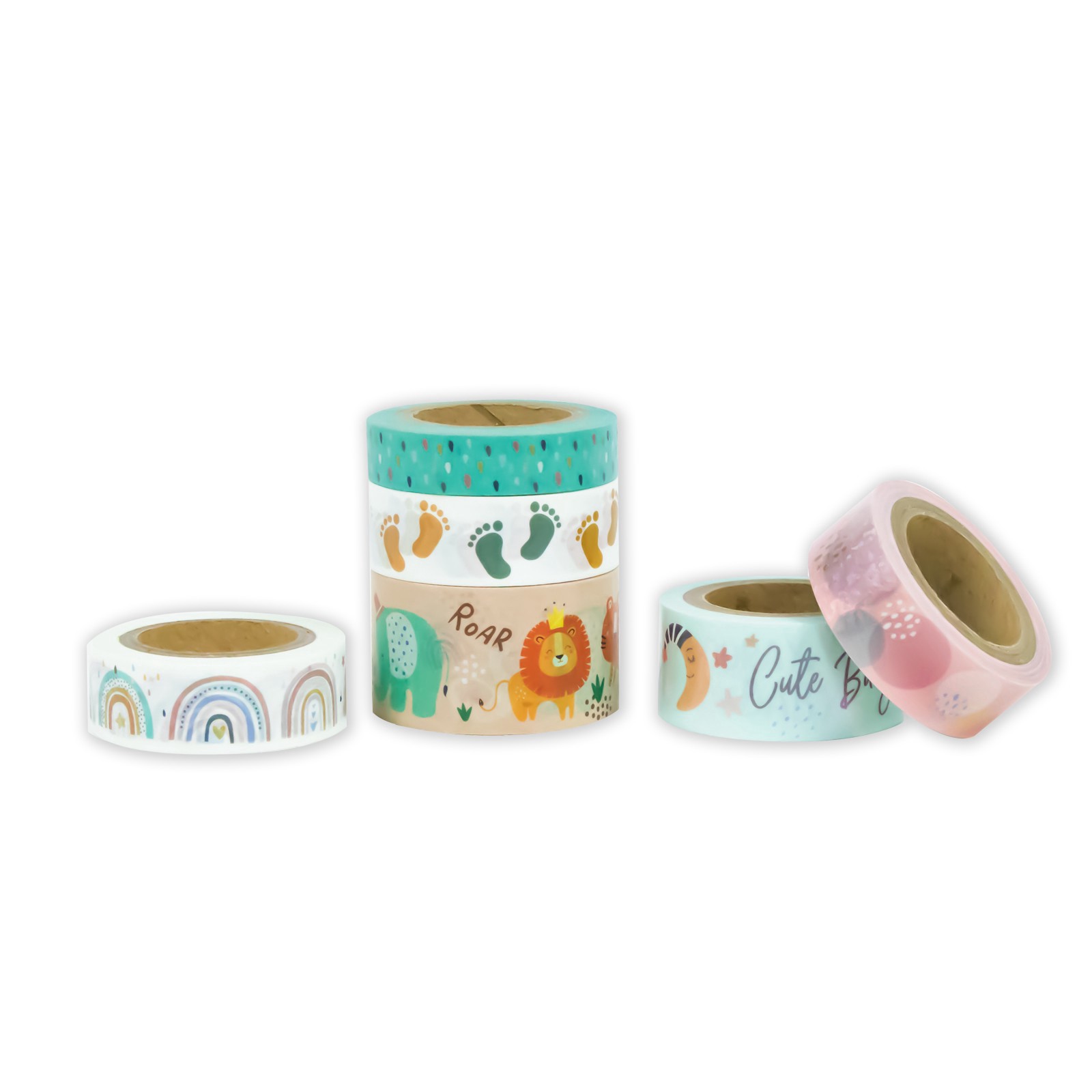 slide 3 of 3, Baby Crafting Washi Tape Set By Recollections, 10mm x 10 yd,15mm x 10 yd, 25mm x 10 yd/10mm x 9.1m, 15mm x 9.1m, 25mm x 9.1m