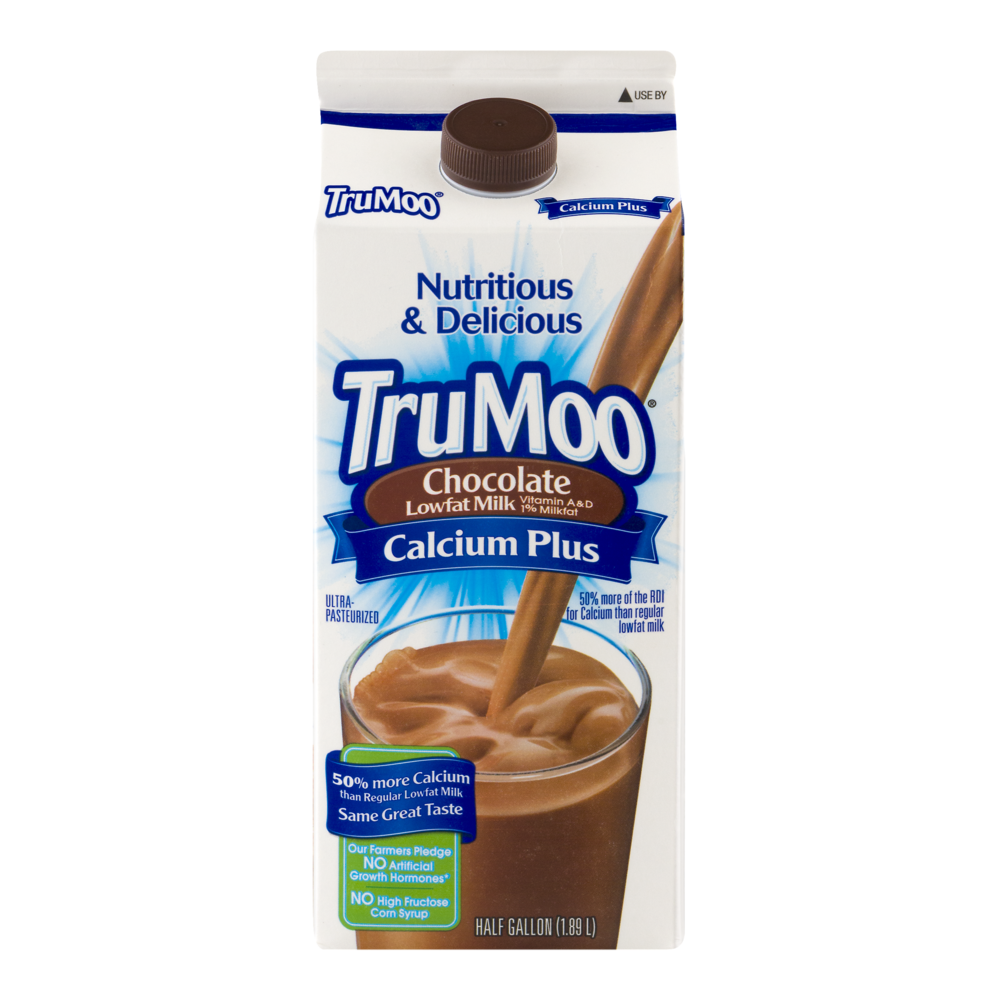 slide 1 of 1, TruMoo Low Fat Chocolate Milk Plus Calcium, 1.89 liter