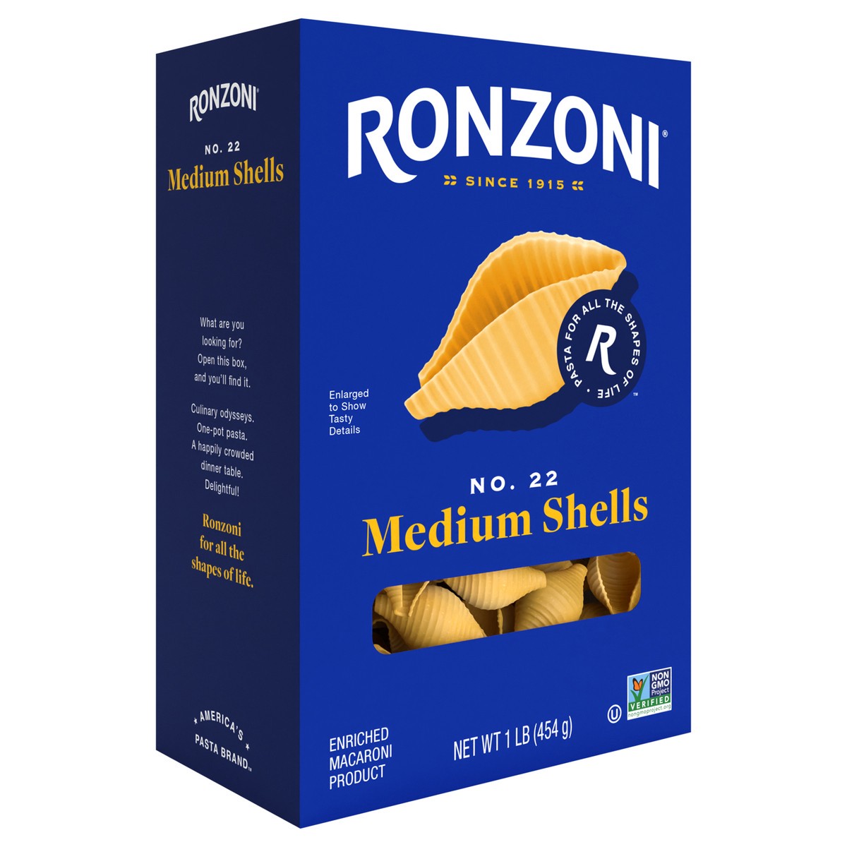 slide 6 of 9, Ronzoni Medium Shells, 1 lb