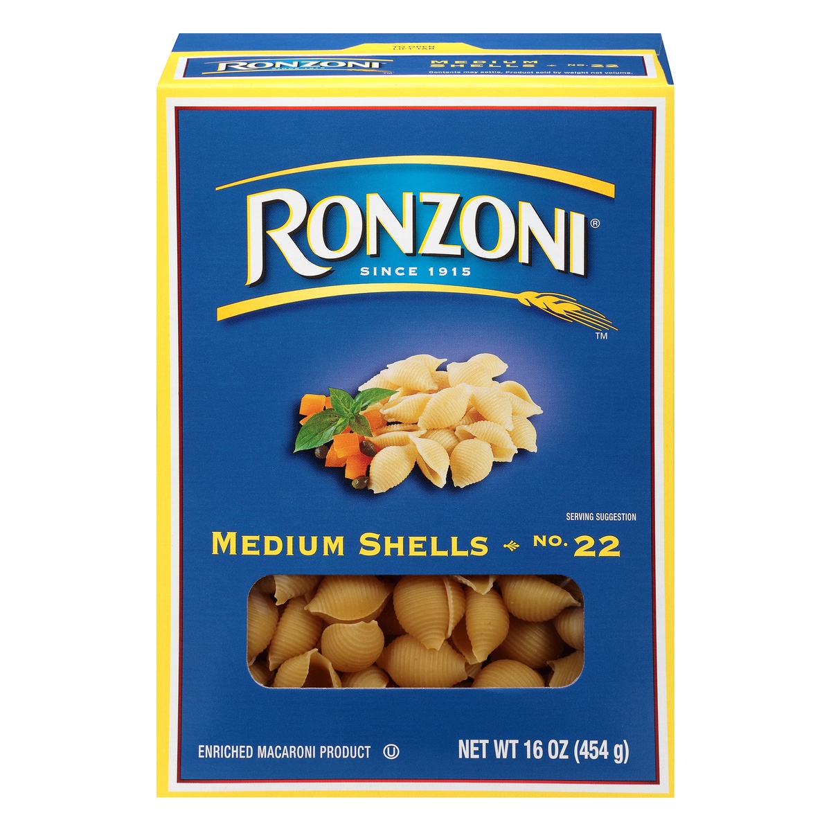 slide 1 of 8, Ronzoni Medium Shells, 16 oz
