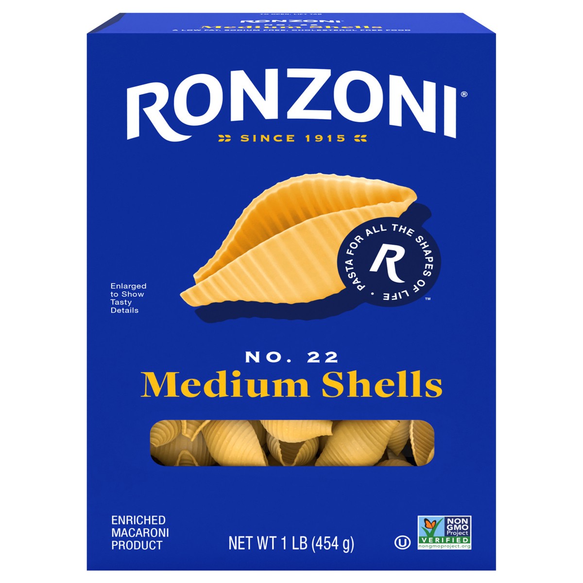 slide 1 of 9, Ronzoni Medium Shells, 1 lb