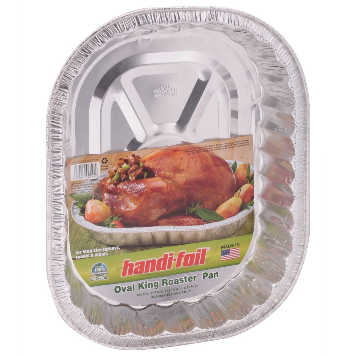 slide 7 of 9, Handi-foil Oval King Roaster Pan 1 ea, 1 ct