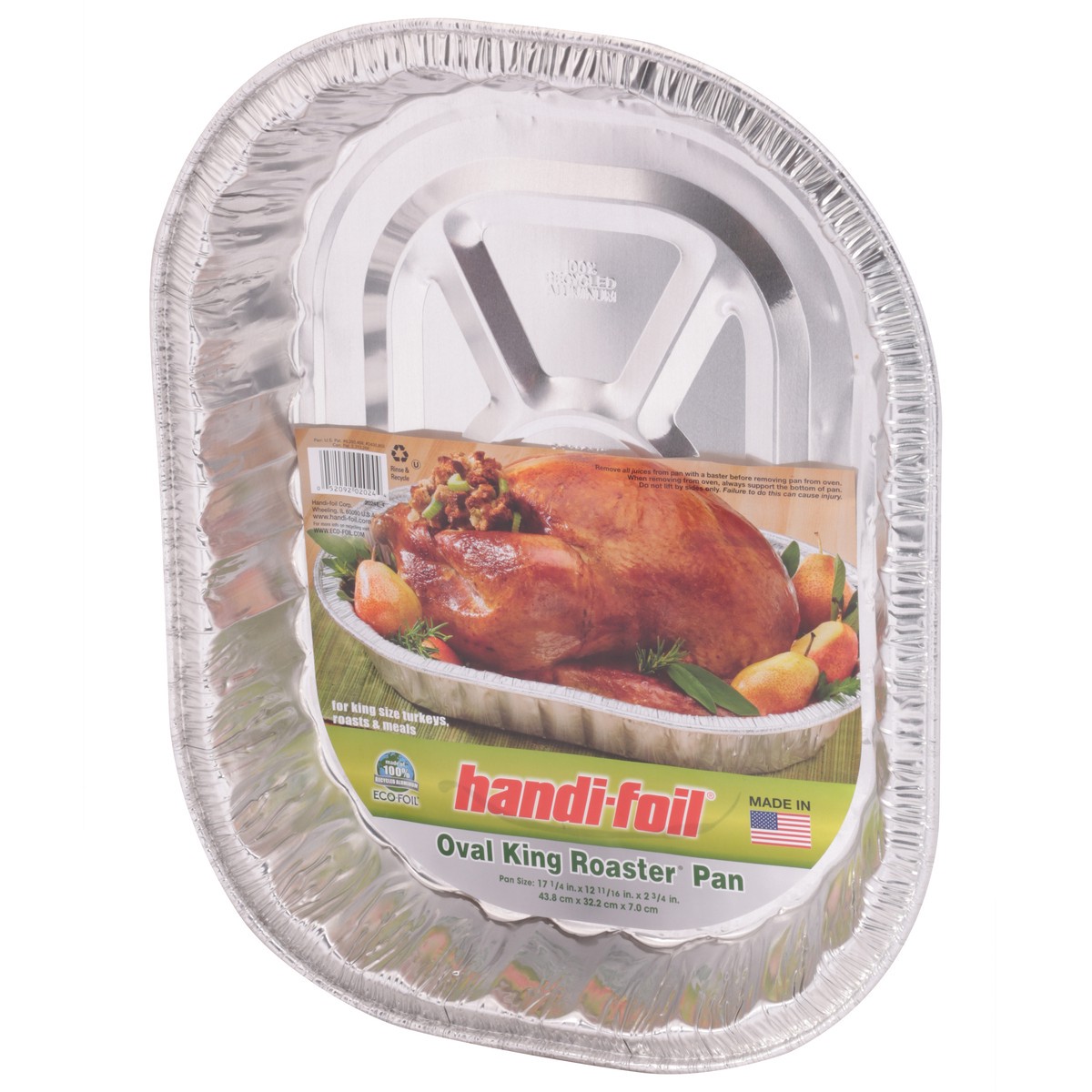slide 2 of 9, Handi-foil Oval King Roaster Pan 1 ea, 1 ct