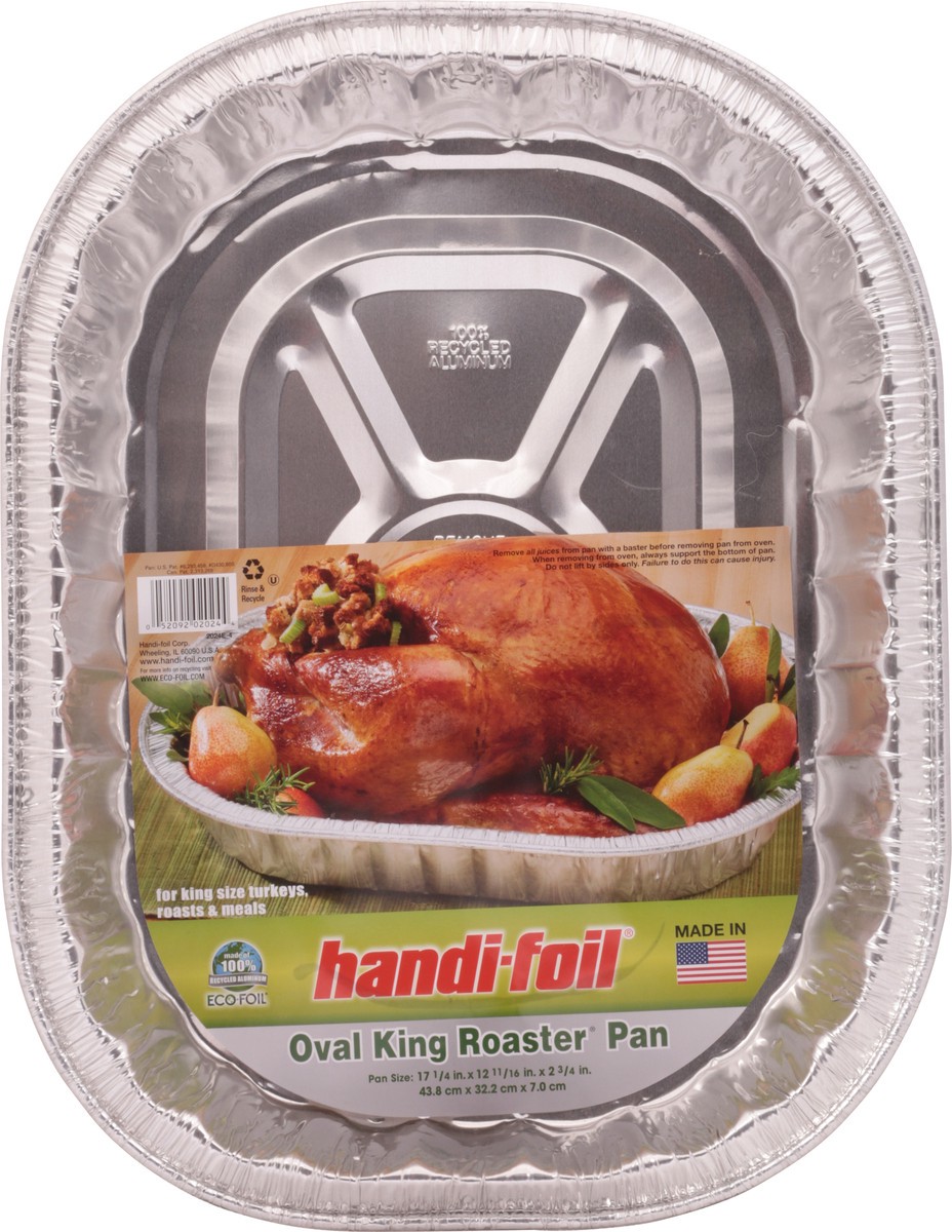 slide 4 of 9, Handi-foil Oval King Roaster Pan 1 ea, 1 ct