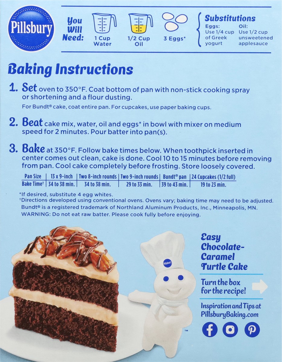 slide 3 of 14, Pillsbury Moist Supreme Chocolate Cake Mix, 15.25 oz Box, 15.25 oz