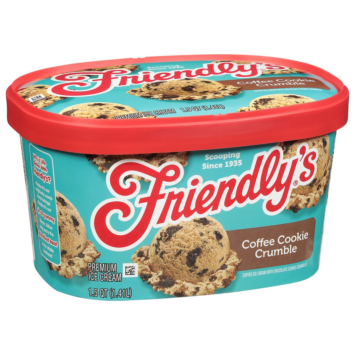 slide 2 of 9, Friendly's Premium Coffee Cookie Crumble Ice Cream 1.5 qt, 1.5 qt