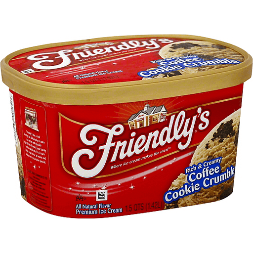slide 2 of 3, Friendly's Coffee Cookie Crumble Ice Cream, 48 fl oz