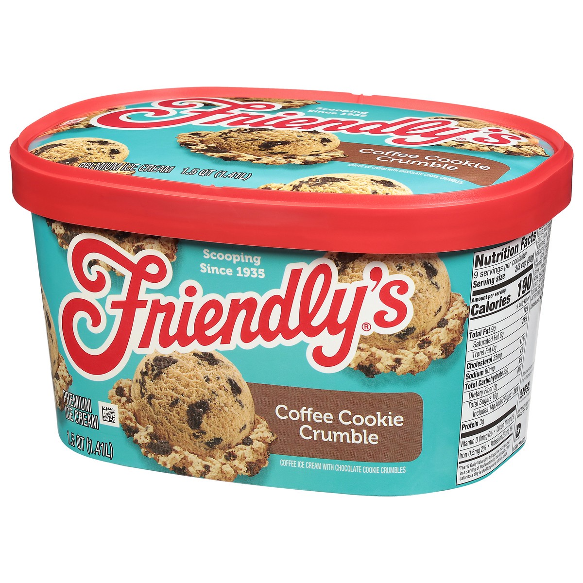 slide 3 of 9, Friendly's Premium Coffee Cookie Crumble Ice Cream 1.5 qt, 1.5 qt