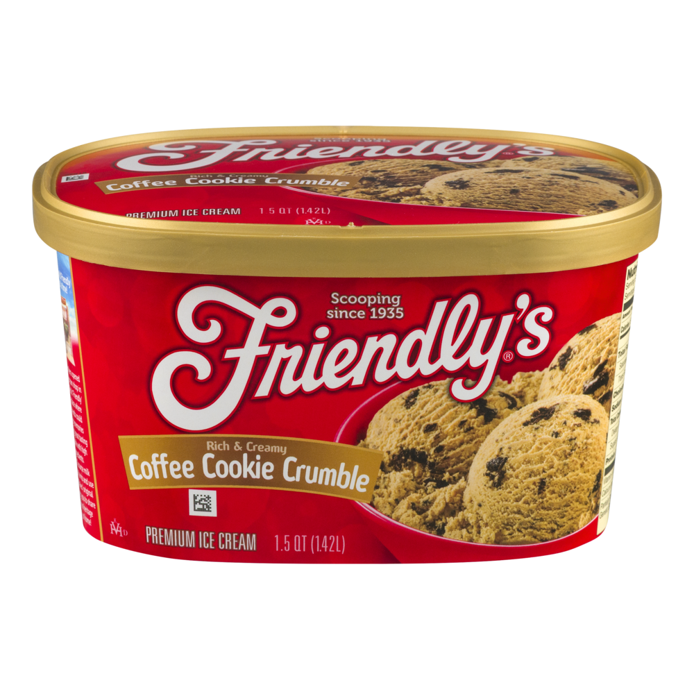 slide 1 of 3, Friendly's Coffee Cookie Crumble Ice Cream, 48 fl oz