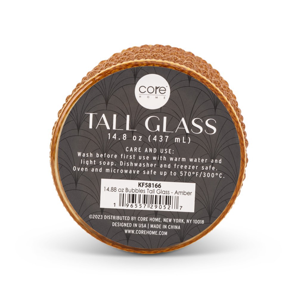 slide 2 of 2, Core Home™ Cooler Glass - Amber, 14.8 oz