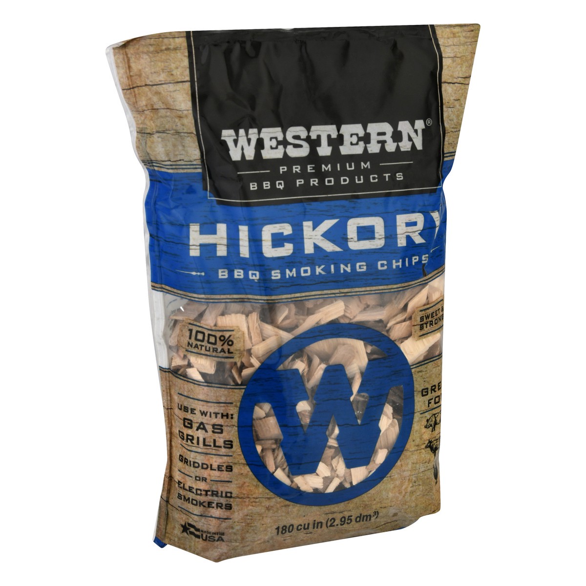 slide 4 of 10, Western Hickory BBQ Smoking Chips, 1 ct