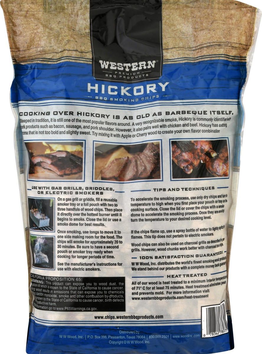 slide 3 of 10, Western Hickory BBQ Smoking Chips, 1 ct