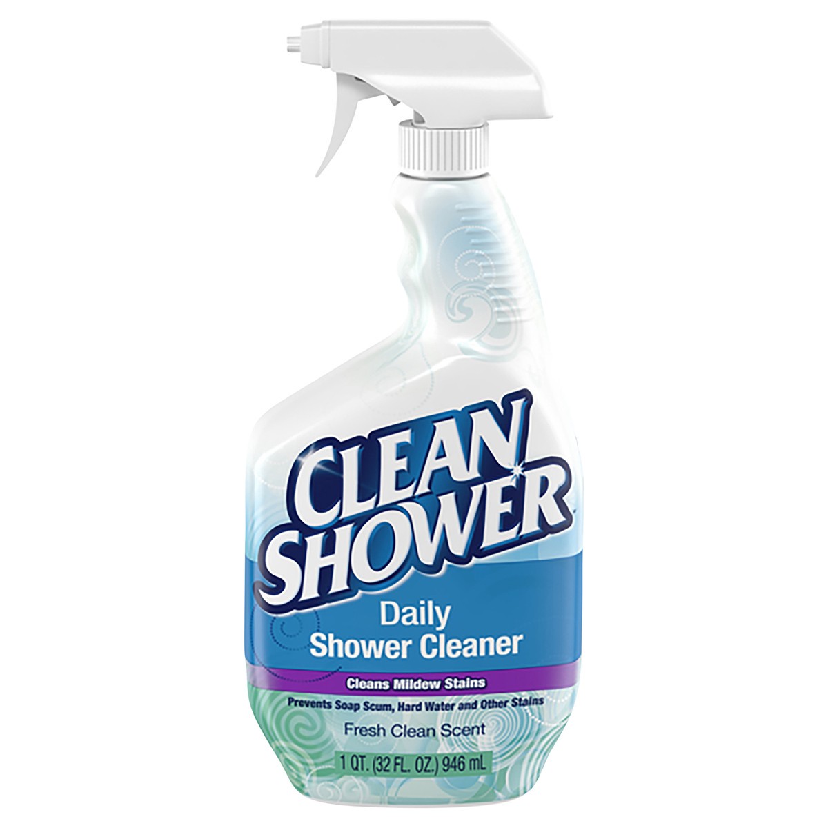 slide 1 of 8, Clean Shower Daily Shower Cleaner 32floz. Bleach and Ammonia Free, 1 qt