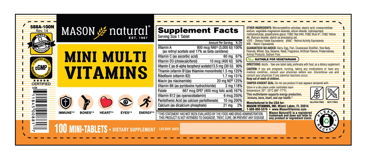 slide 7 of 10, Mini Multi Vitamins Tablets, 100 ct