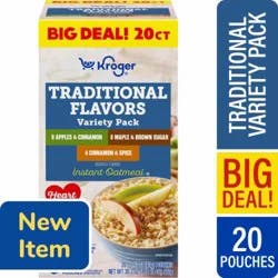 Kroger® Traditional Flavors Instant Oatmeal Variety Pack BIG DEAL!