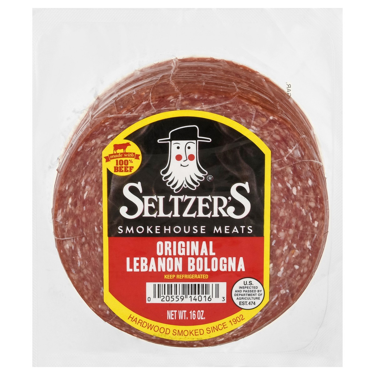 slide 1 of 5, Seltzer's Original Lebanon Bologna 16 oz, 16 oz
