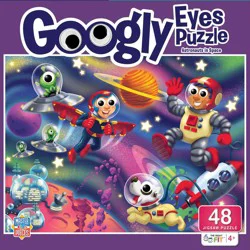 Master Pieces Astronauts in Space Googly Eyes Jigsaw Puzzle, 48 pc
