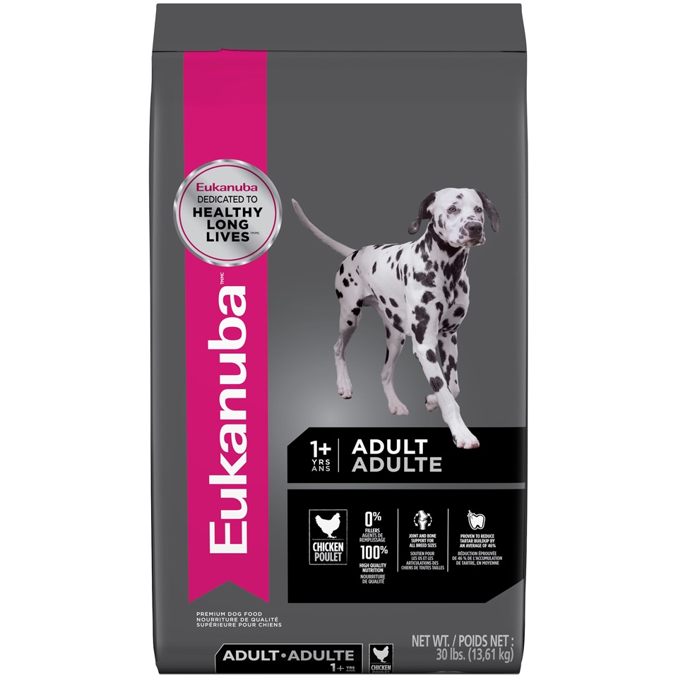 slide 1 of 5, Eukanuba Adult Dog Food, 30 lb