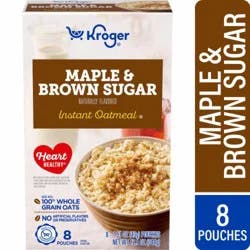 Kroger® Maple and Brown Sugar Instant Oatmeal