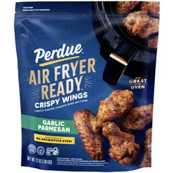 Perdue Air Fryer Ready Garlic Parmesan Crispy Chicken Wings 22oz - 22 Oz