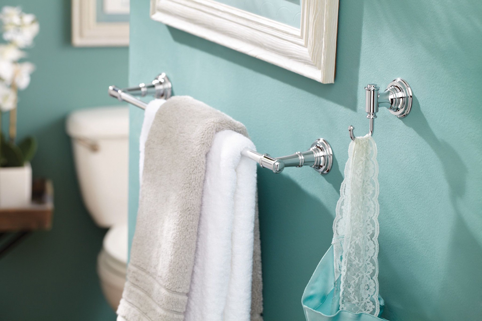 slide 3 of 5, Moen Ellsworth Robe Hook - Brushed Nickel, 1 ct