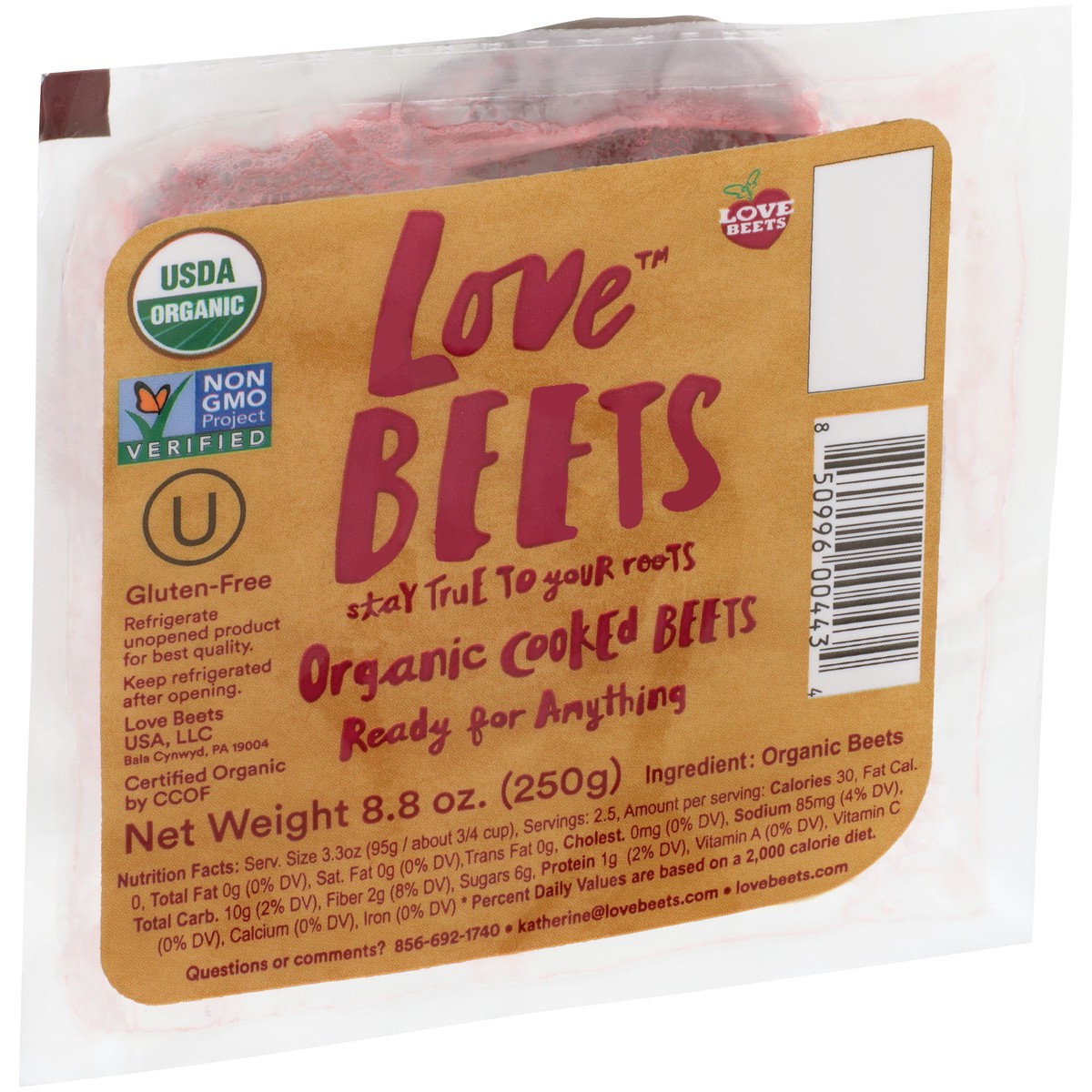 slide 3 of 9, Love Beets Cooked Beets Organic, 8.8 oz