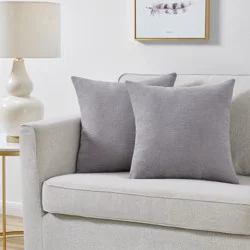 Everyday Living Textured Woven Decorative Pillow - 2 Pack Dark Gray