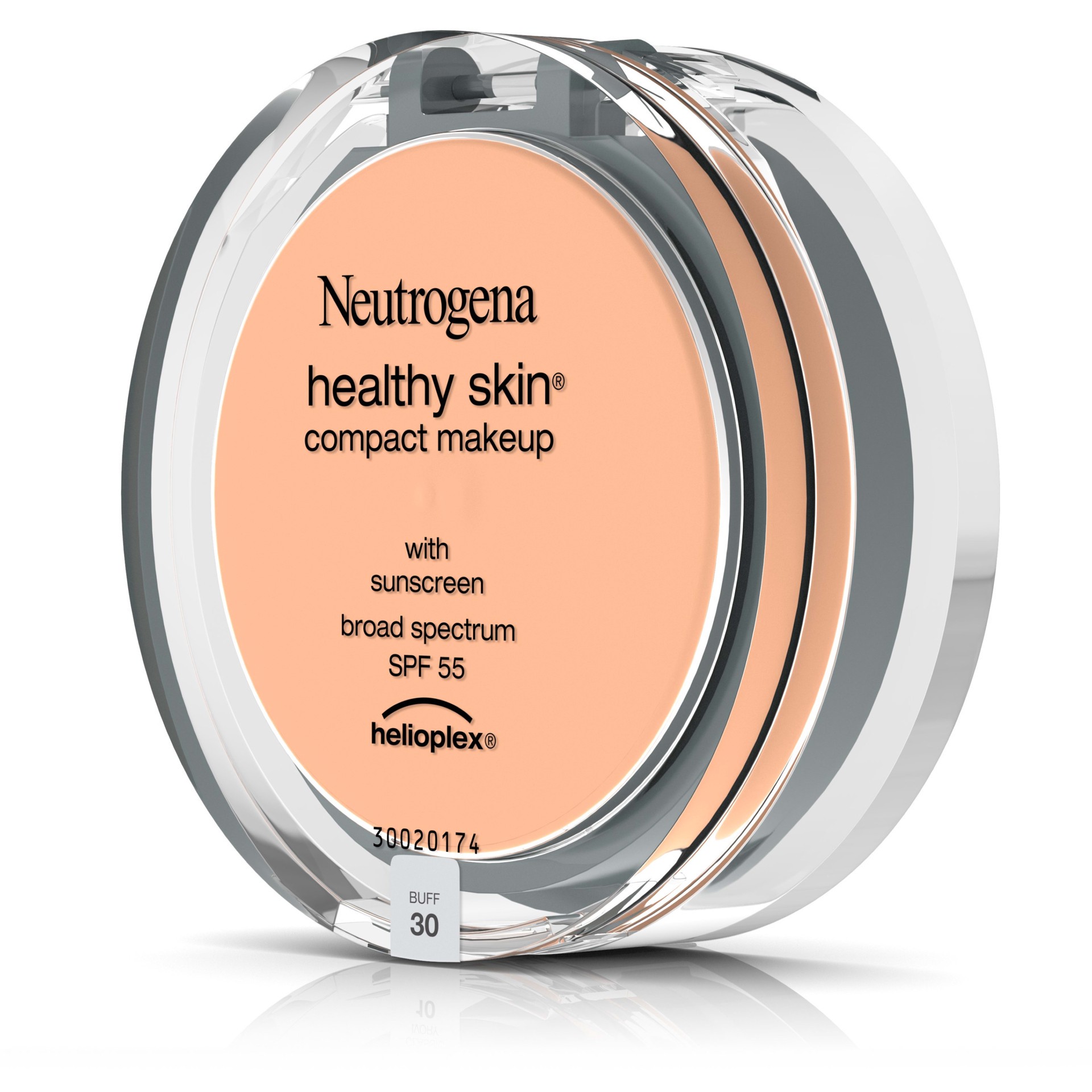 slide 2 of 5, Neutrogena Healthy Skin Compact Makeup Broad Spectrum SPF 55, Buff 30, .35 Oz, 0.35 oz