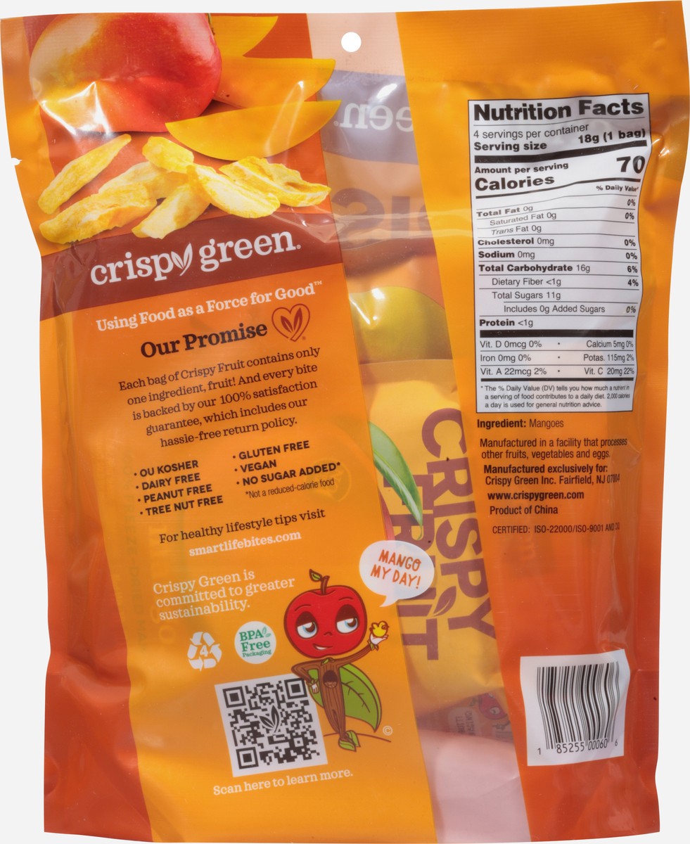 slide 8 of 12, Crispy Green 100% Freeze-dried Mango Slices, 1 ct