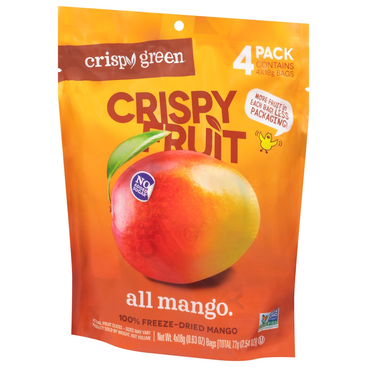 slide 5 of 12, Crispy Green 100% Freeze-dried Mango Slices, 1 ct