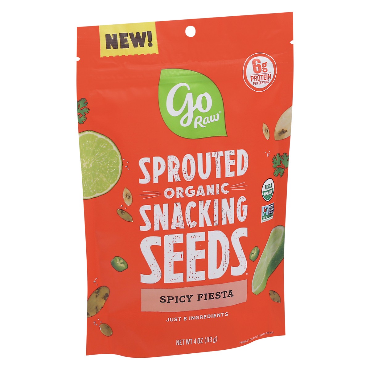 slide 9 of 9, Go Raw Spicy Fiesta Sprouted Snacking Seeds 4 oz, 4 oz