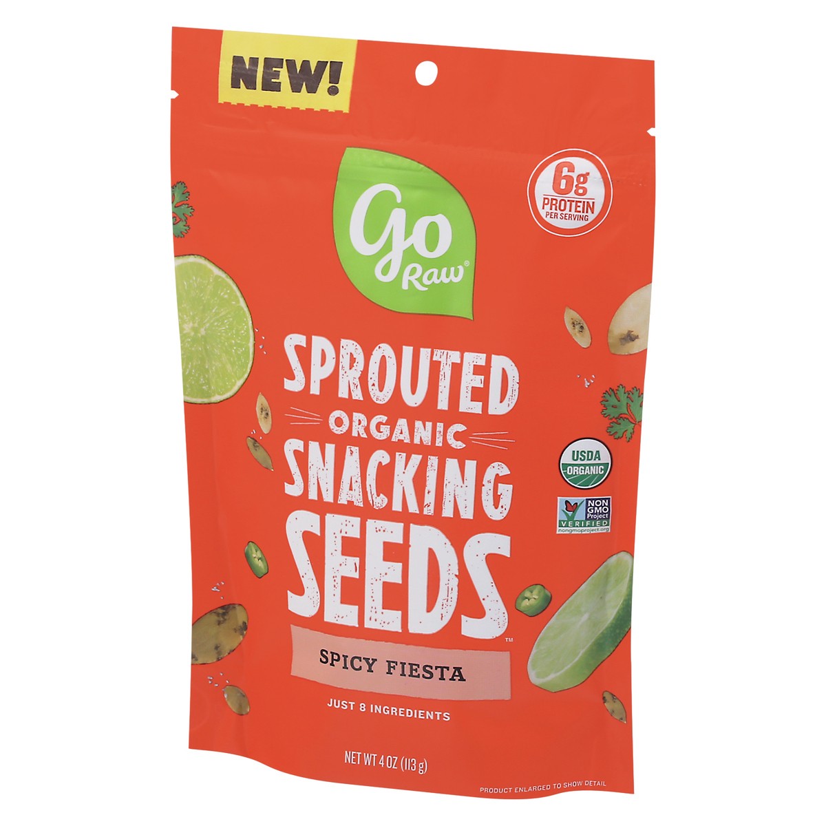 slide 8 of 9, Go Raw Spicy Fiesta Sprouted Snacking Seeds 4 oz, 4 oz