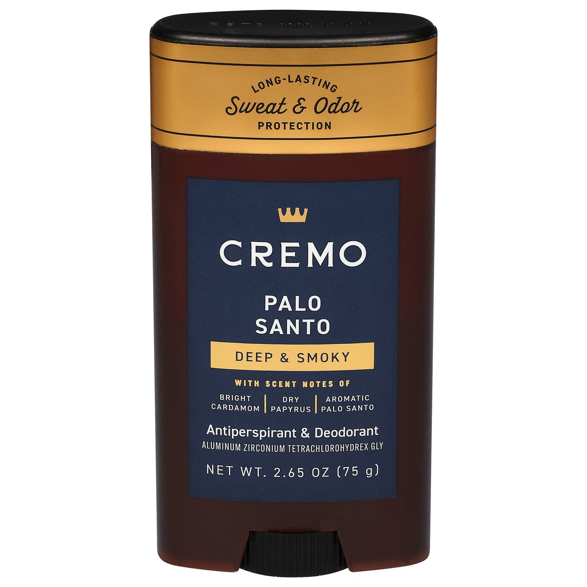 slide 1 of 2, Cremo Antiperspirant Deodorant - Palo Santo, 2.65 oz