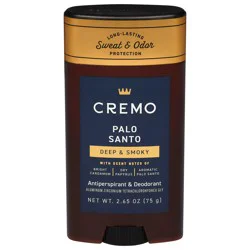Cremo Palo Santo Antiperspirant & Deodorant 2.65 oz