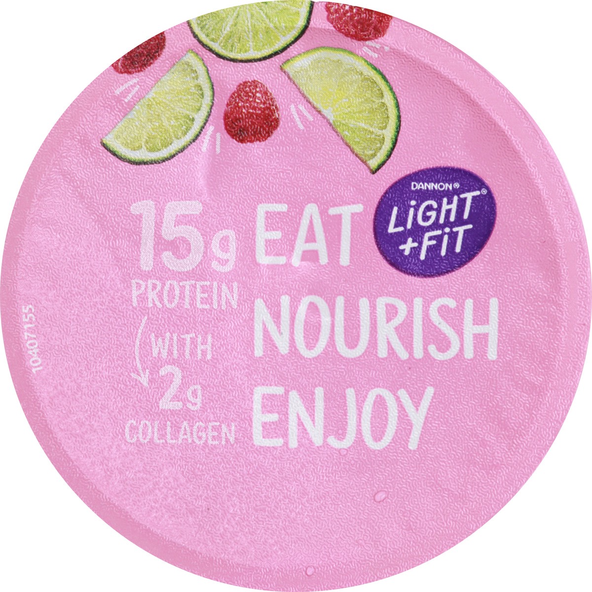 slide 8 of 10, Light + Fit Dannon Light + Fit Icelandic Style Nonfat Yogurt with Collagen & Antioxidants, Raspberry Lime, 5.3oz, 5.3 oz