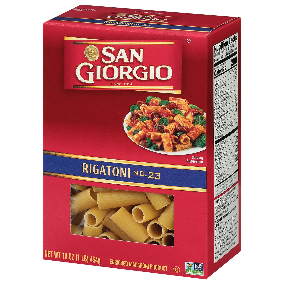 slide 3 of 9, San Giorgio No. 23 Rigatoni 16 oz, 16 oz