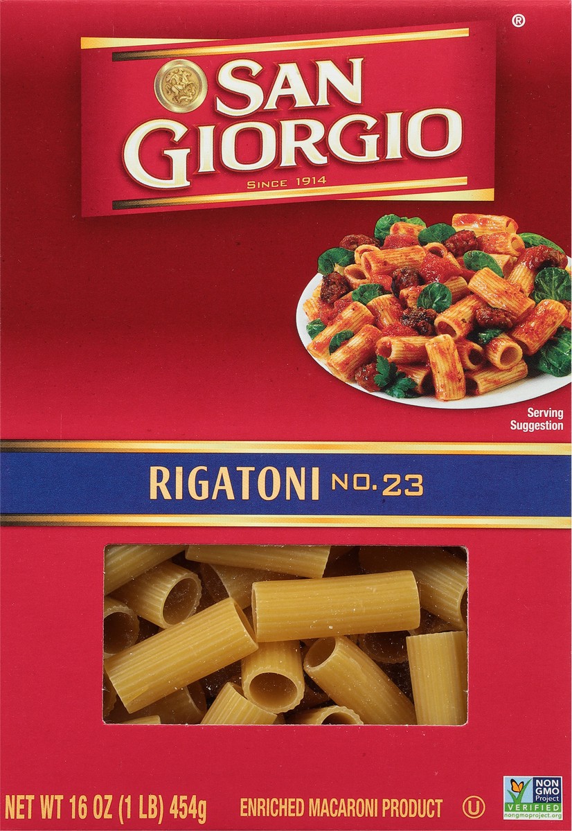 slide 2 of 9, San Giorgio No. 23 Rigatoni 16 oz, 16 oz