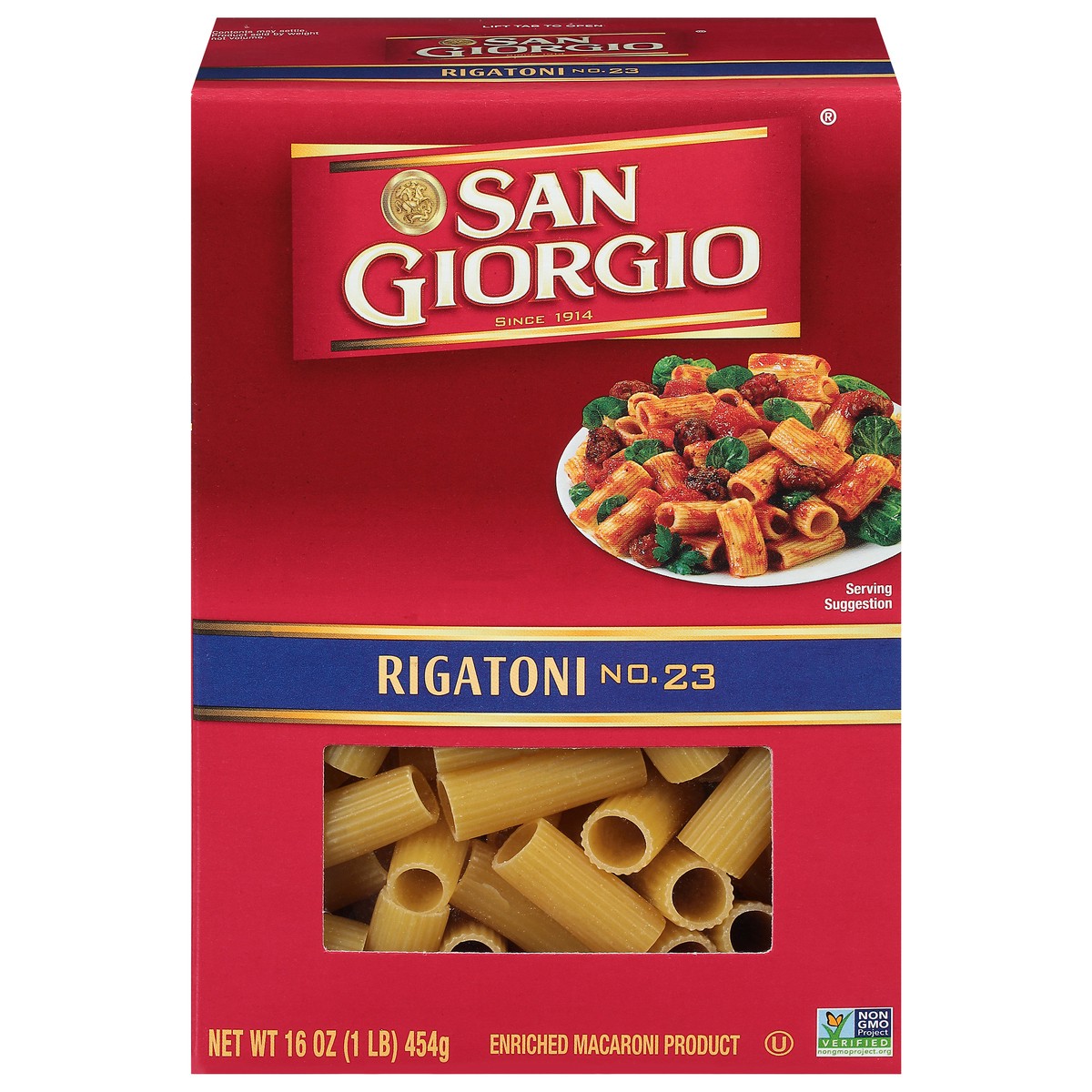 slide 1 of 9, San Giorgio No. 23 Rigatoni 16 oz, 16 oz