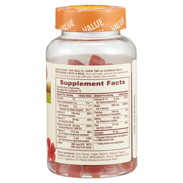 slide 4 of 9, Sundown Naturals Women's Multi Gummies, 150 ct