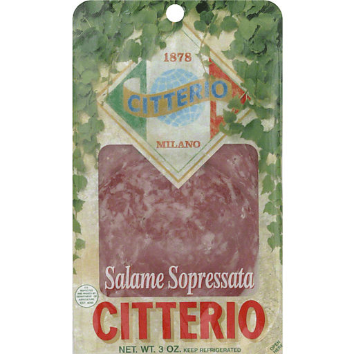 slide 1 of 1, Citterio All Natural Sopressata, 3 oz