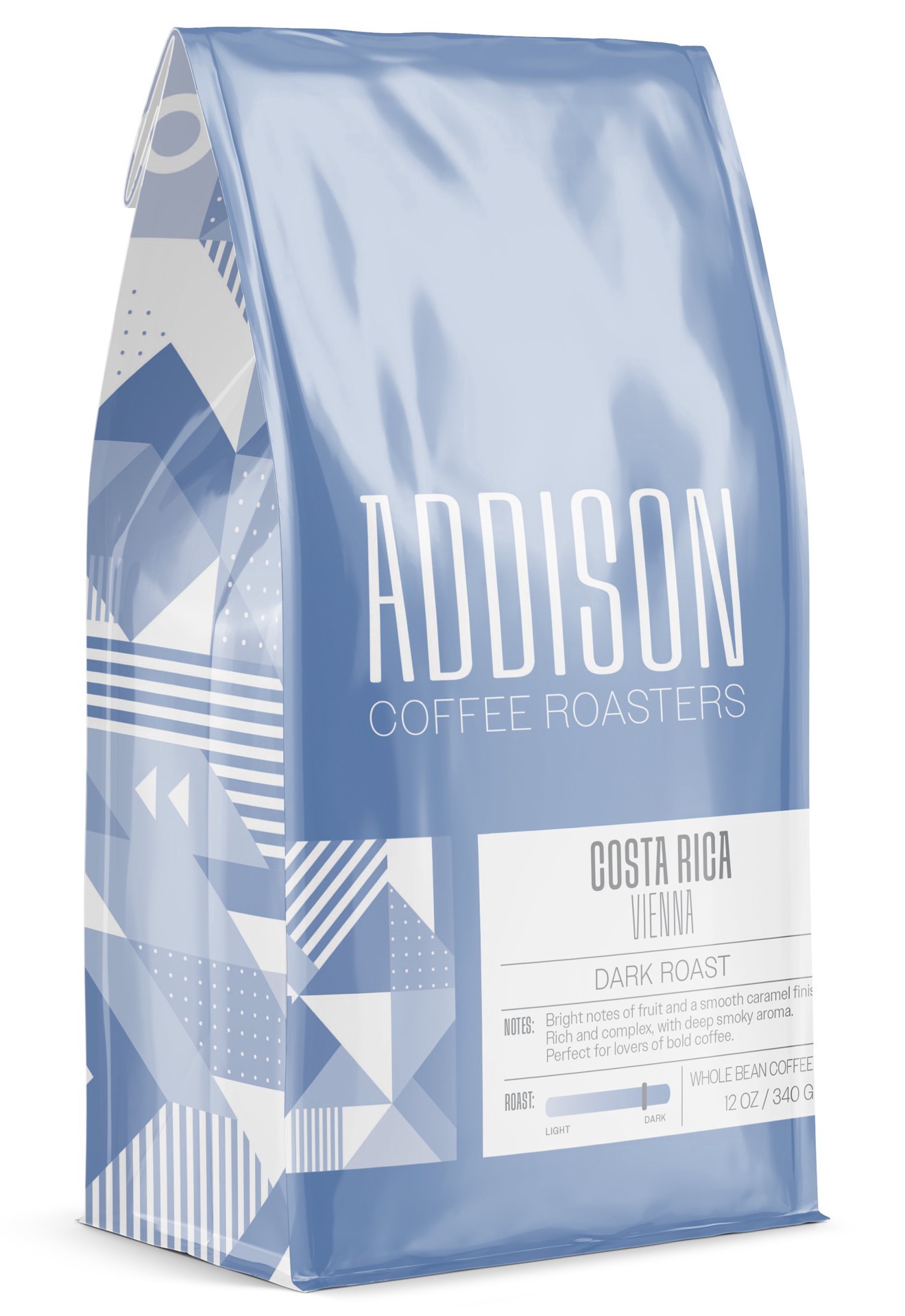 slide 1 of 1, Addison Coffee Roasters Costa Rica Vienna Roast Whole Bean Coffee, 12 oz