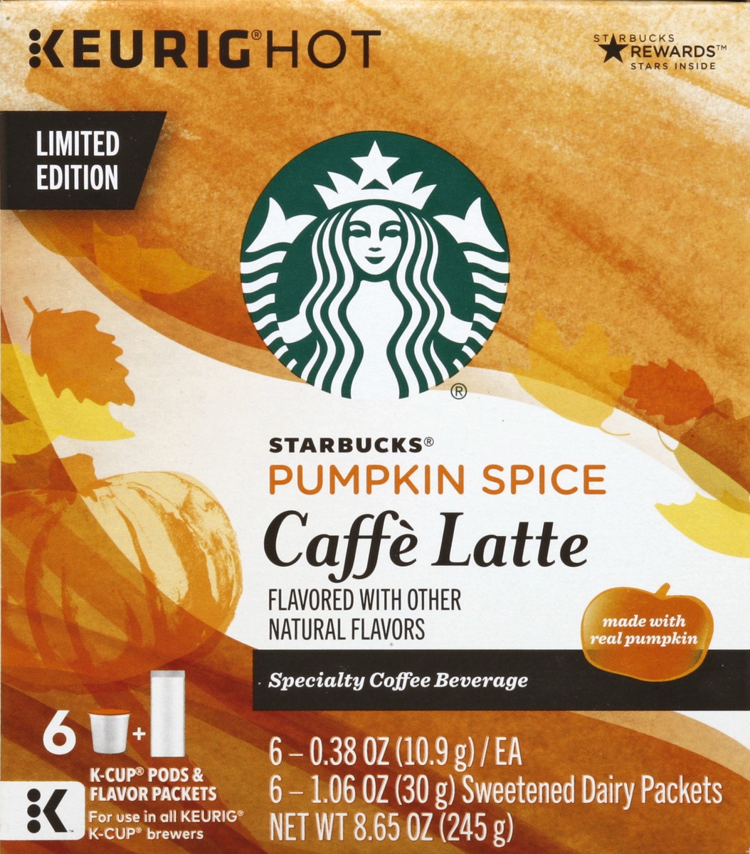 slide 4 of 4, Starbucks Pumpkin Spice Caffe Latte - 6 ct, 6 ct