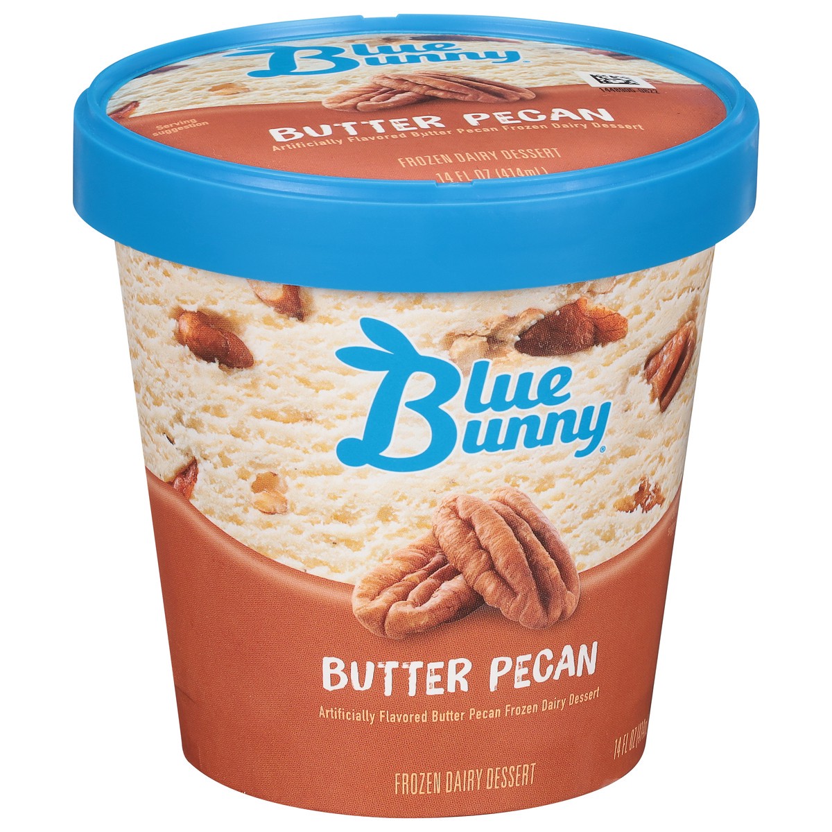 slide 5 of 9, Blue Bunny Butter Pecan Frozen Dessert, 14 fl oz, 14 oz
