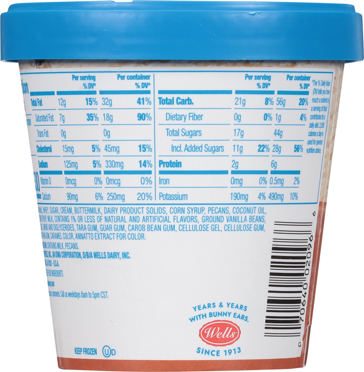 slide 6 of 9, Blue Bunny Butter Pecan Frozen Dessert, 14 fl oz, 14 oz