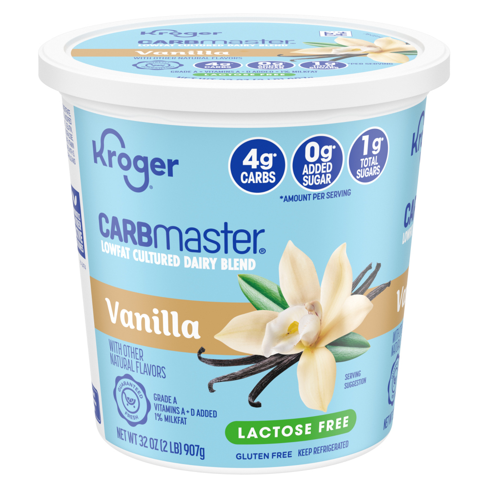 slide 1 of 1, Kroger® Carbmaster® Vanilla Yogurt, 32 oz