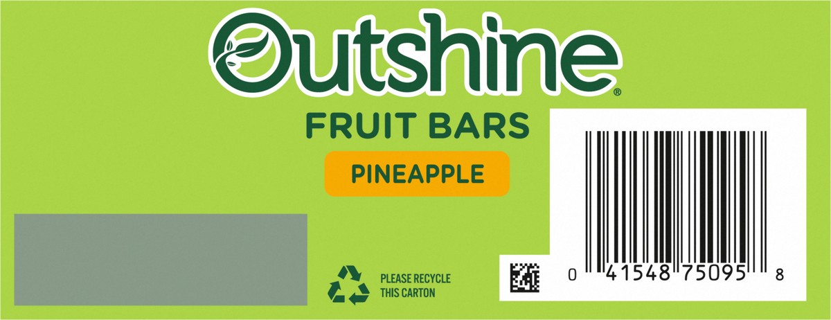 slide 7 of 9, Outshine Pineapple Fruit Bars 6 ea, 6 ct