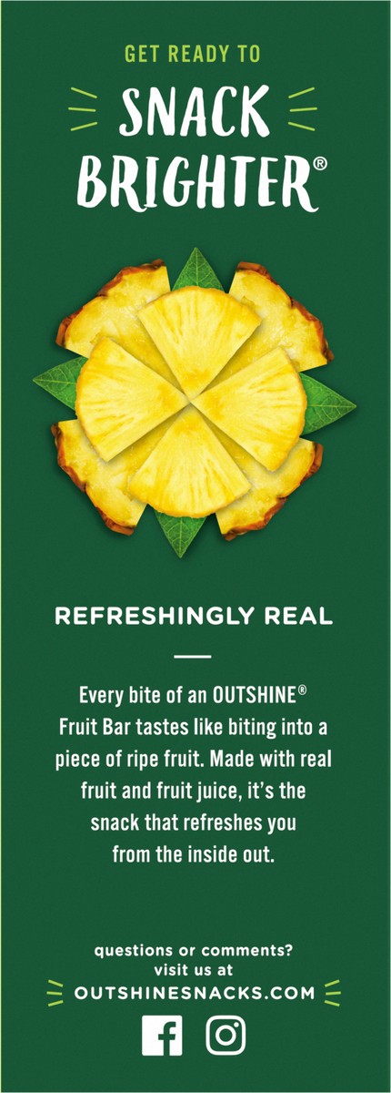 slide 5 of 9, Outshine Pineapple Fruit Bars 6 ea, 6 ct