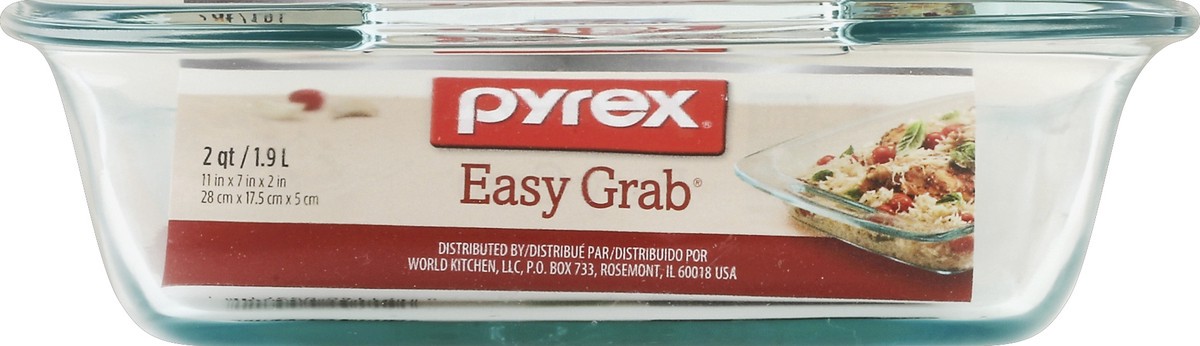 slide 1 of 4, Pyrex Oblong Easy Grab Pan, 1 ct