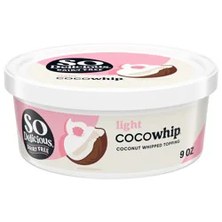 So Delicious Cocowhip Coconut Whipped Topping, Dairy Free, Vegan Whipped Cream Alternative, Light, Non-GMO, Kosher, 9 oz