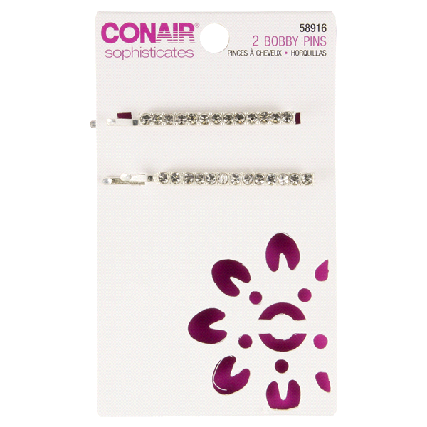 slide 1 of 1, Conair Sophisticates Boutique Bobby Pins, 2 ct